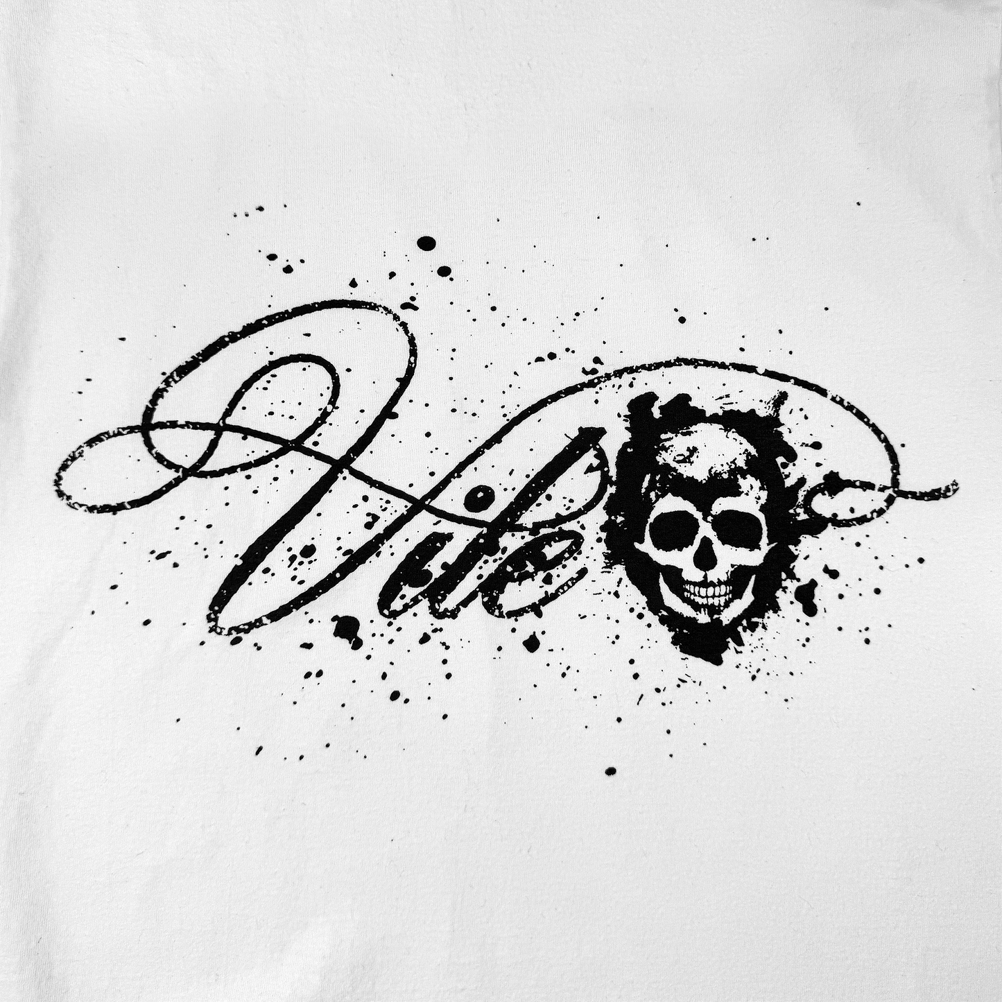 ‘VILE’ SPLATTER LOGO TEE WHITE