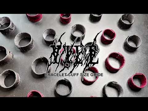 LEATHER 'V' BRACELET CUFF - OBSIDIAN [SILVER] – Vilefiles